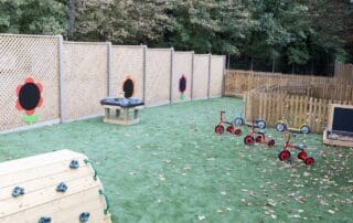 Outdoor garden space